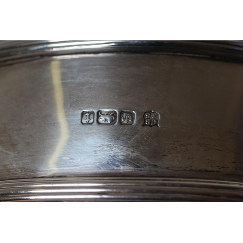 99 - A SILVER ROSE BOWL, maker's mark C.B. & S., Sheffield 1911, of single girdled form with reeded rim a... 