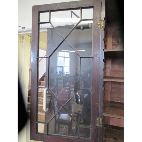 857 - A GEORGIAN MAHOGANY BUREAU BOOKCASE, third quarter 18th century, the moulded cornice with broken ped... 