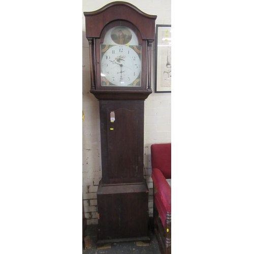 957 - WOMERSLEY OF HUDDERSFIELD LONG CASE CLOCK