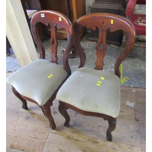 959 - PAIR OF BALLOON BACK DINING CHAIRS