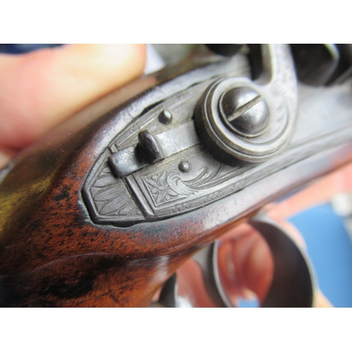 459 - AN IRISH FLINTLOCK PISTOL by Fowler, with 3 7/8