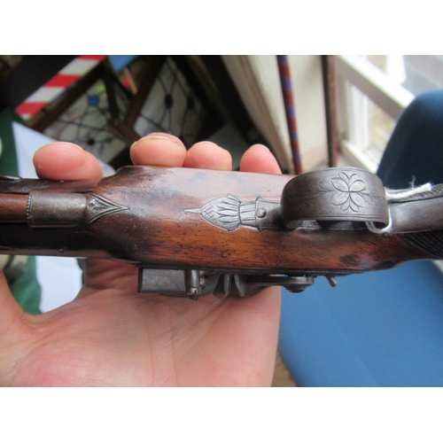 459 - AN IRISH FLINTLOCK PISTOL by Fowler, with 3 7/8