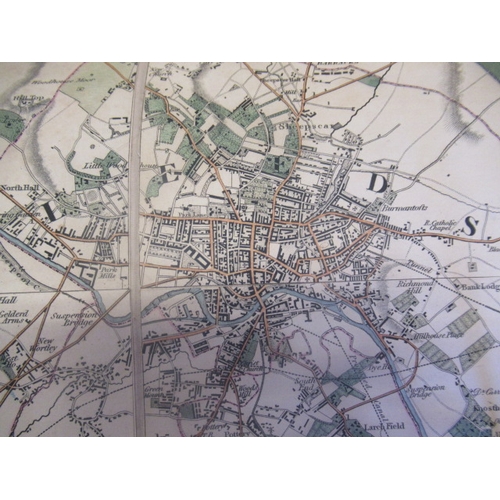 336 - MARTIN S.D., (early 19th century) Map of The County extending Ten Miles around Leeds, including Wake... 