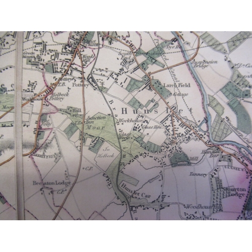 336 - MARTIN S.D., (early 19th century) Map of The County extending Ten Miles around Leeds, including Wake... 