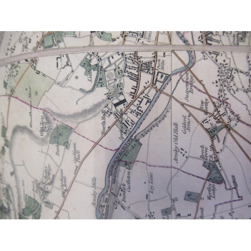 336 - MARTIN S.D., (early 19th century) Map of The County extending Ten Miles around Leeds, including Wake... 