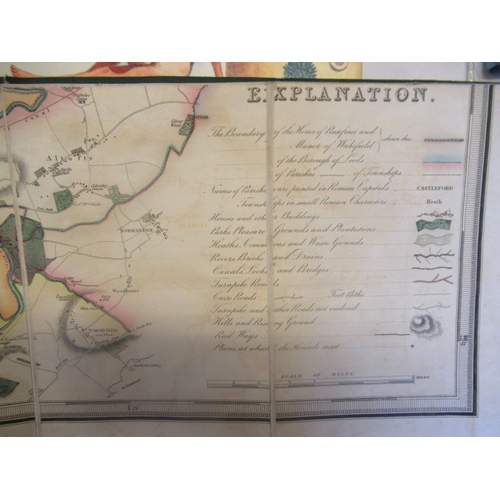 336 - MARTIN S.D., (early 19th century) Map of The County extending Ten Miles around Leeds, including Wake... 