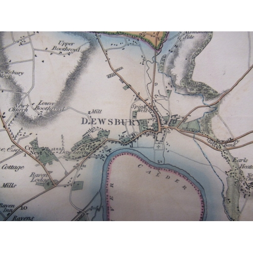 336 - MARTIN S.D., (early 19th century) Map of The County extending Ten Miles around Leeds, including Wake... 