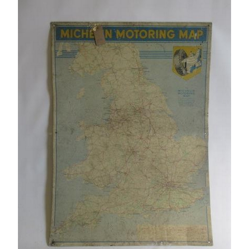 1034 - Michelin Motoring Map of Britain printed to tin sheet, 23