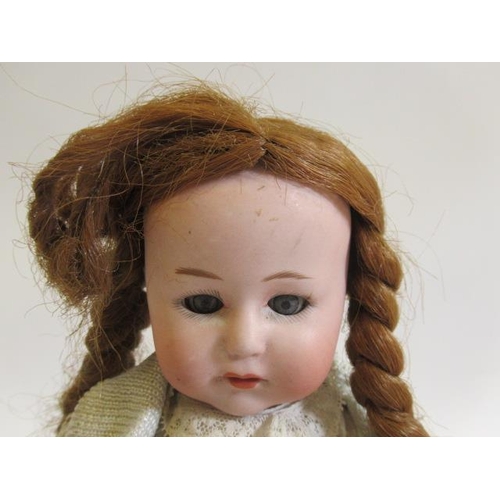 105 - Two Heubach bisque socket head 10537 dolls, comprising one 11 1/2