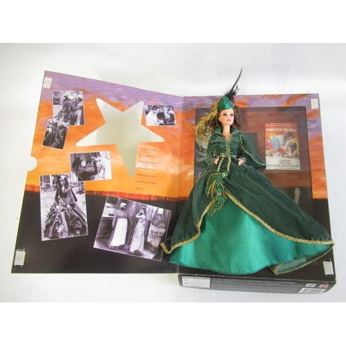 12 - Four boxed dolls, comprising two Barbie Hollywood Legends Collection Scarlett O'Hara dolls and two D... 