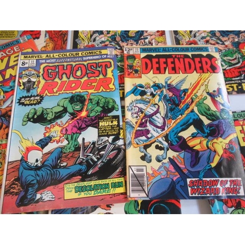 212 - 13 Marvel comics, comprising The Avengers no. 54, 94, 105 x2, 112, and 115, The Defenders no. 17, 24... 