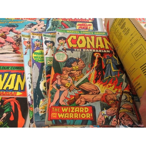 215 - 32 Marvel comics, comprising Conan The Barbarian no. 18 x2, 19, 20, 21, 22 x2, 23 x2, 24, 29, 30, 33... 