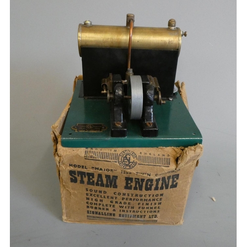 336 - S.E.L. Major twin steam engine, box AF, model F (Est. plus 24% premium inc. VAT)