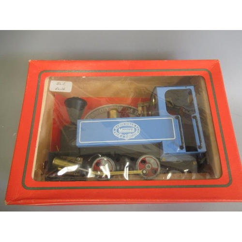 341 - Mamod 0-4-0 steam locomotive in blue, boxed, G-E (Est. plus 24% premium inc. VAT)