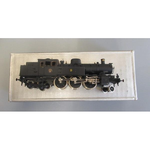 771 - Tenshodo HO scale RSJ 2-6-4 tank finished in black, boxed G-E (Est. plus 24% premium inc. VAT)