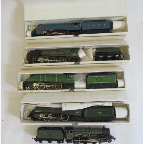 935 - Five Wrenn locomotives comprising Barnstaple, Mallard, Golden Eagle, Golden Shuttle and Devizes Cast... 