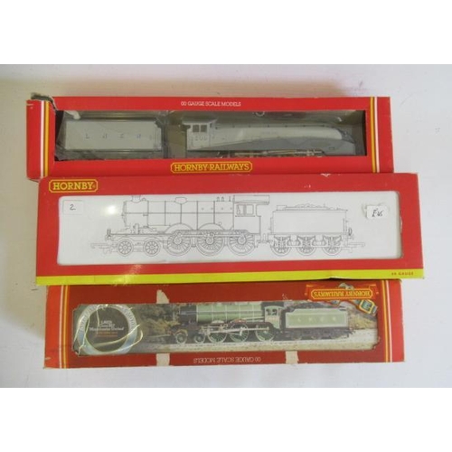 936 - Hornby A4 Silver Link, B17 Manchester United and B12, all items boxed, G-E (Est. plus 24% premium in... 