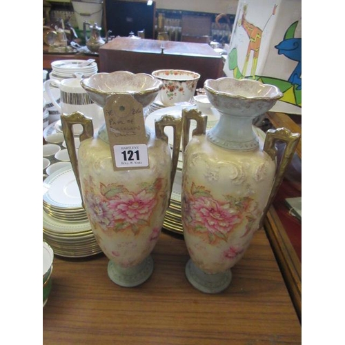 121 - PAIR OF PORCELAIN VASES