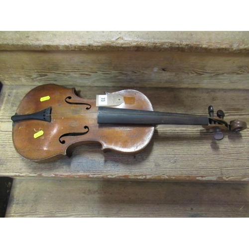 73 - ANTIQUE VIOLIN