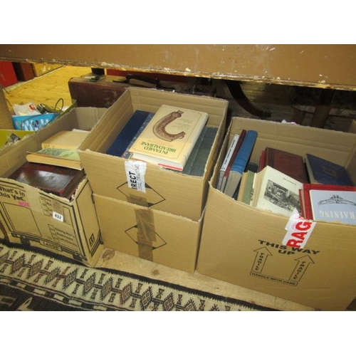 432 - FOUR BOXES OF BOOKS