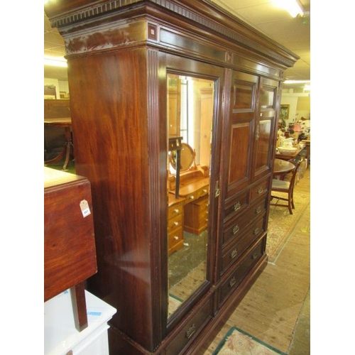 900 - LARGE GILLOWS OF LANCASTER MAHOGANY WARDROBE