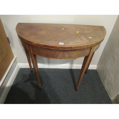 1115 - MAHOGANY DEMI LUNE CARD TABLE