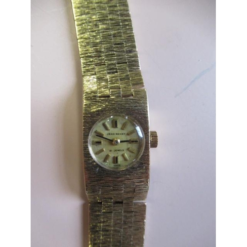 177 - JEAN RENET 9CT GOLD WATCH