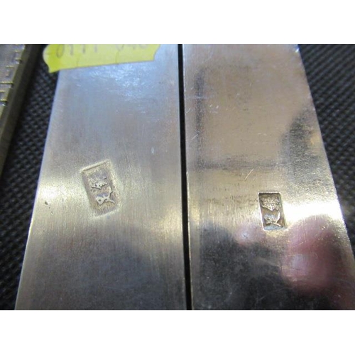 213 - CHINESE WHITE METAL BARS