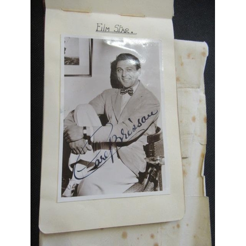 255 - AUTOGRAPH BOOK WITH ROY ORBISON WWII ERA STAGE AND SCREEN CELEBRITY AUTOGRAPHS