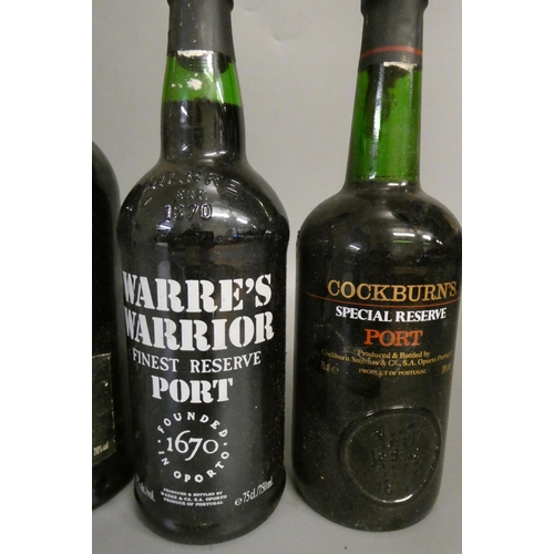 1 - 5 bottles of mixed alcohol, comprising 1 bottle Taylors 1988 LBV port, 1 Warre's Warrior finest rese... 