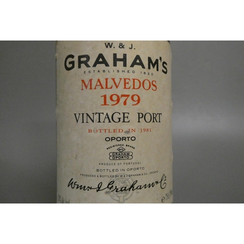 107 - 1 bottle Graham's Malvedos 1979 vintage port, bottled 1981