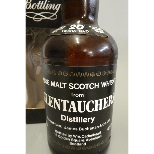 117 - 1 bottle Glentaucher 20 year old pure malt whisky, 46%, distilled February 1965, bottled March 1985,... 