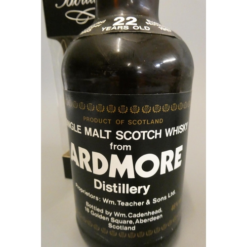 118 - 1 bottle Ardmore 22 year old single malt whisky, 46%, distilled October 1965, bottled November 1987,... 