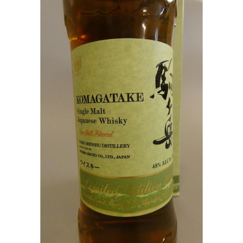 149 - 1 bottle Komagatake Japanese single malt whisky, Mars Shinshu distillery, 2019 limited edition, 48% ... 