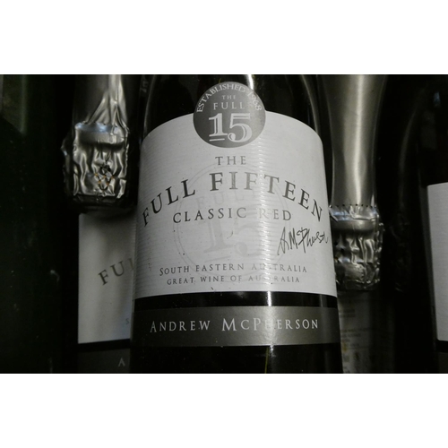 177 - 12 bottles The Full Fifteen classic red sparkling Australian wine, Andrew McPherson (Est. plus 24% p... 