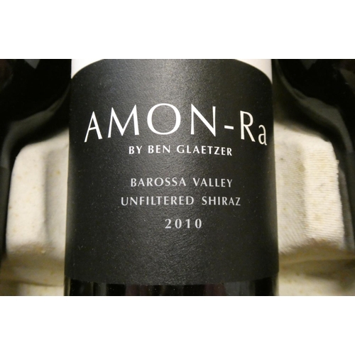 189 - 6 bottles AMON-Ra, 2010, Ben Glaetzer, Barossa Valley shiraz (Est. plus 24% premium inc. VAT)