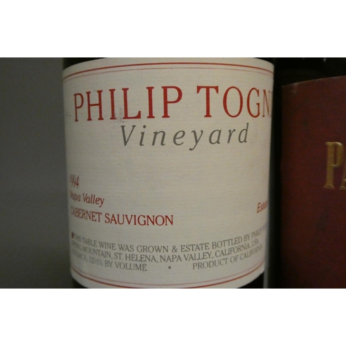 192 - 2 bottles Napa Valley 1994 vintage red wines, comprising 1 Pahlmeyer, and 1 Philip Togni cabernet sa... 