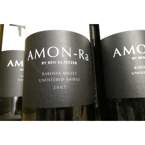 195 - 5 bottles AMON-Ra, Ben Glaetzer, Barossa Valley shiraz, comprising 3 2005, 1 2007 & 1 2010 (Est. plu... 