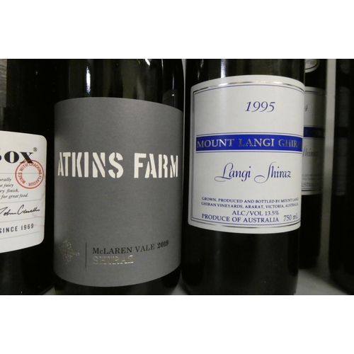 205 - 11 bottles Australian shiraz, comprising 2 1994 Michael Coonawarra, 2 2006 The Black Chook Viognier,... 