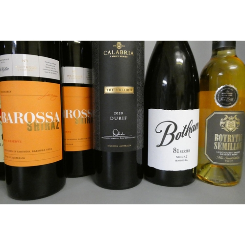 206 - 11 & 1 half bottles Australian wine, comprising 1 2019 Grand Barossa shiraz, 2 2004 Battely Syrah, 2... 