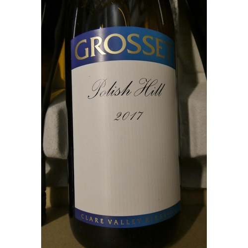 212 - 6 bottles Polish Hill, 2017, Grosset, Clare Valley Riesling, OC (Est. plus 24% premium inc. VAT)