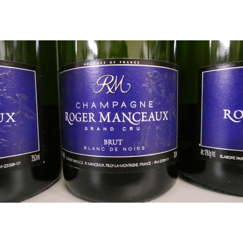 223 - 4 bottles Roger Manceaux, blanc de noirs, grand cru (Est. plus 24% premium inc. VAT)