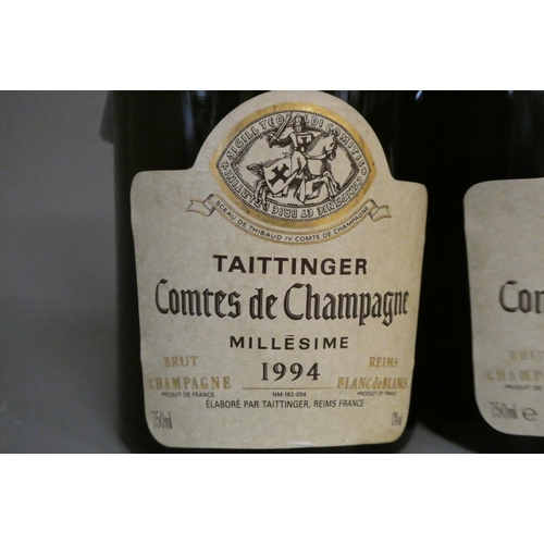 234 - 2 bottles Taittinger, 1994, Comtes de Champagne (Est. plus 24% premium inc. VAT)