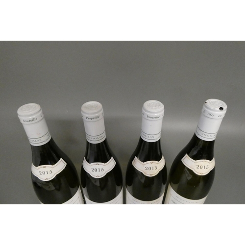 446 - 4 bottles Chassange-Montrachet, 2015, Les Champgains 1er cru, Domaine Michel Niellon (Est. plus 24% ... 