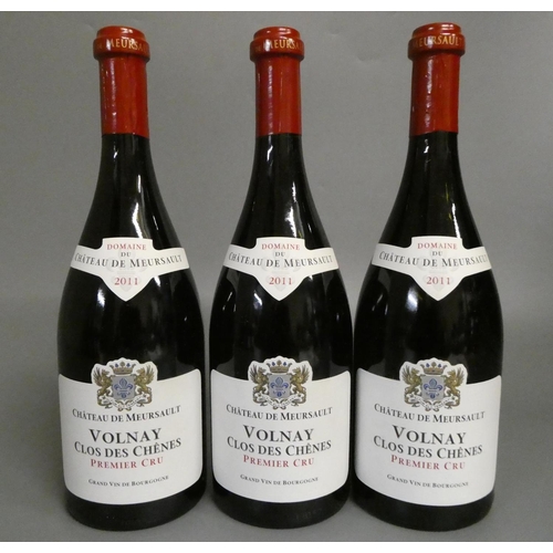 451 - 3 bottles Chateau de Meursault, 2011, Volnay Clos Des Chenes, premier cru, OC (Est. plus 24% premium... 