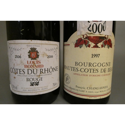 452 - 2 bottles of red Burgundy, comprising 1 1997 Bourgogne Hautes-Cotes de Beaune and 1 2006 Louis Bonar... 