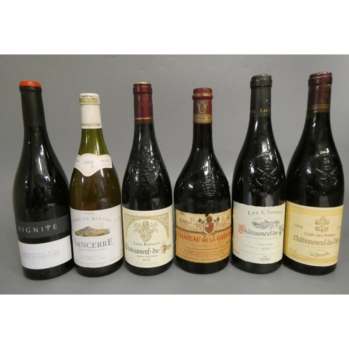 454 - 6 bottles comprising 1 1981 Chateau de la Gardine Chateauneuf-du-Pape, 1 1994 Clefs des Prelats Chat... 