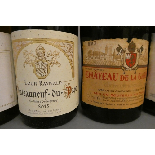 454 - 6 bottles comprising 1 1981 Chateau de la Gardine Chateauneuf-du-Pape, 1 1994 Clefs des Prelats Chat... 