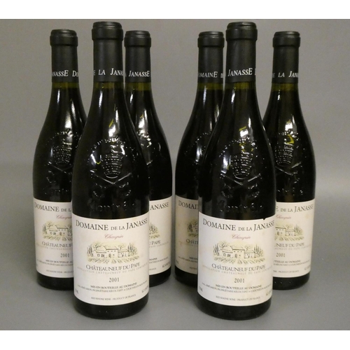 456 - 6 bottles Chateauneuf du Pape, 2001, Domaine de la Janasse (Est. plus 24% premium inc. VAT)