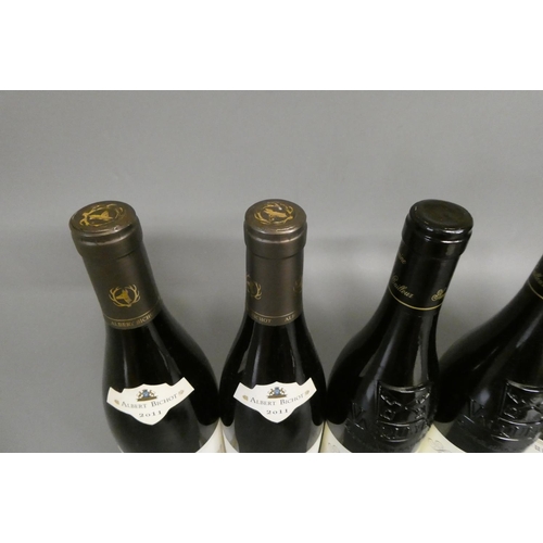 459 - 6 bottles of French red, comprising 2 2001 Vacqueyras Domaine le Sang des Cailloux, 2 2011 Nuits-Sai... 